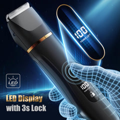 Virelle electric body shaver back trim reaches hard-to-reach areas