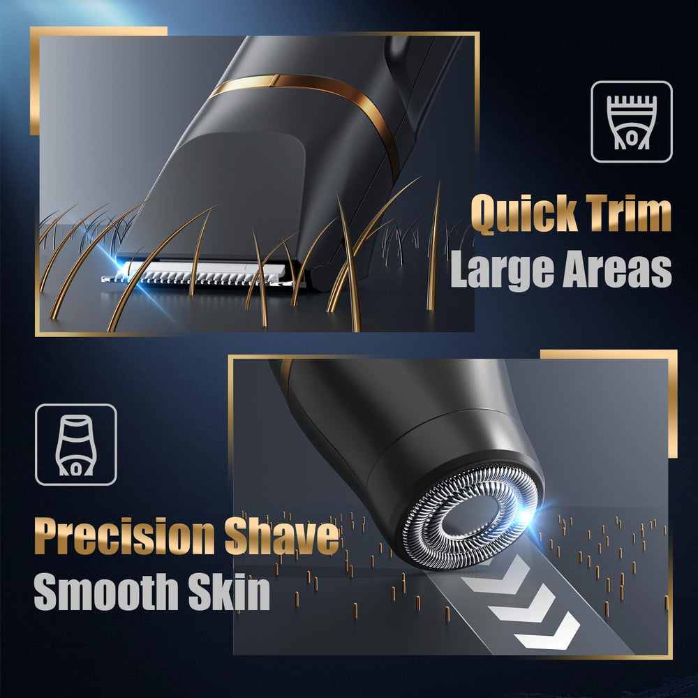 Virelle electric body shaver body trim for smooth overall hair removal