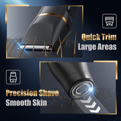 Virelle electric body shaver body trim for smooth overall hair removal