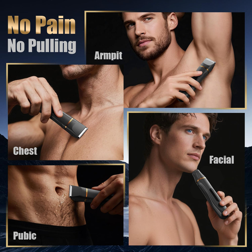 Virelle electric body shaver wet/dry use for shower-ready grooming