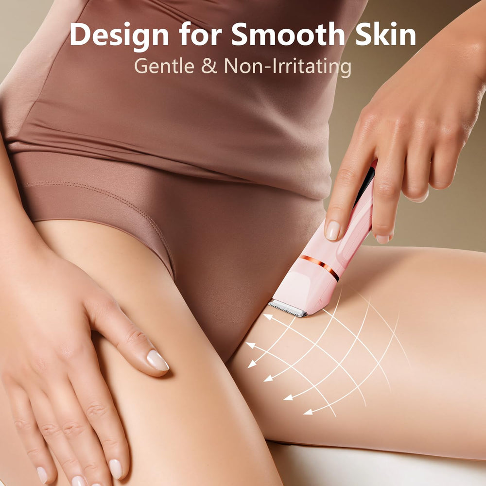 Virelle Hair Remover Bikini Trimmer charging dock for fast, convenient power