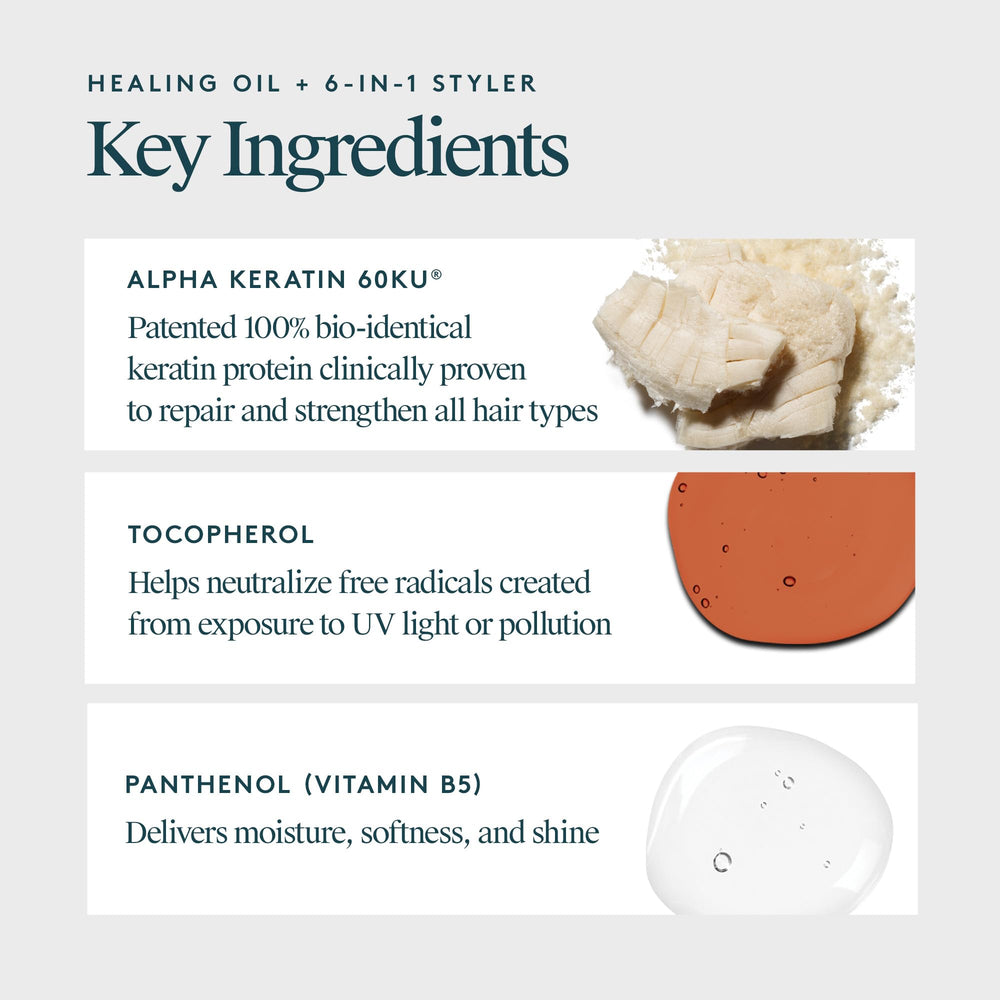 VIRTUE 6-in-1 Styler shows heat protection while shaping waves or sleek finishes