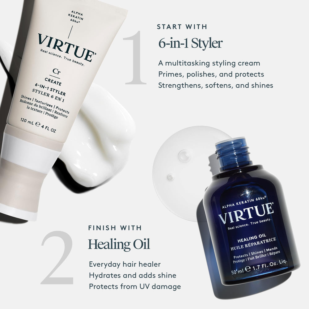 Virtue 6-in-1 Styler citrus fragrance adds refreshing styling ritual