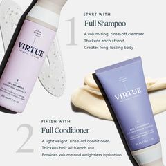 VIRTUE Alpha Keratin 60ku illustration highlights protein infused strength