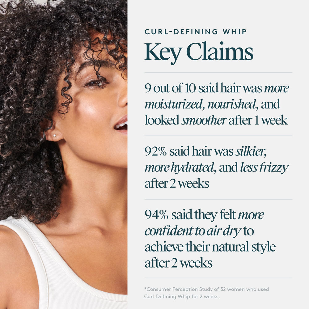 Virtue Curl Defining Whip provides shea butter moisture for better curl formation.