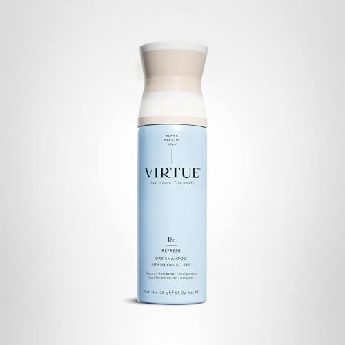 Travel-size VIRTUE dry shampoo spray fits gym bag