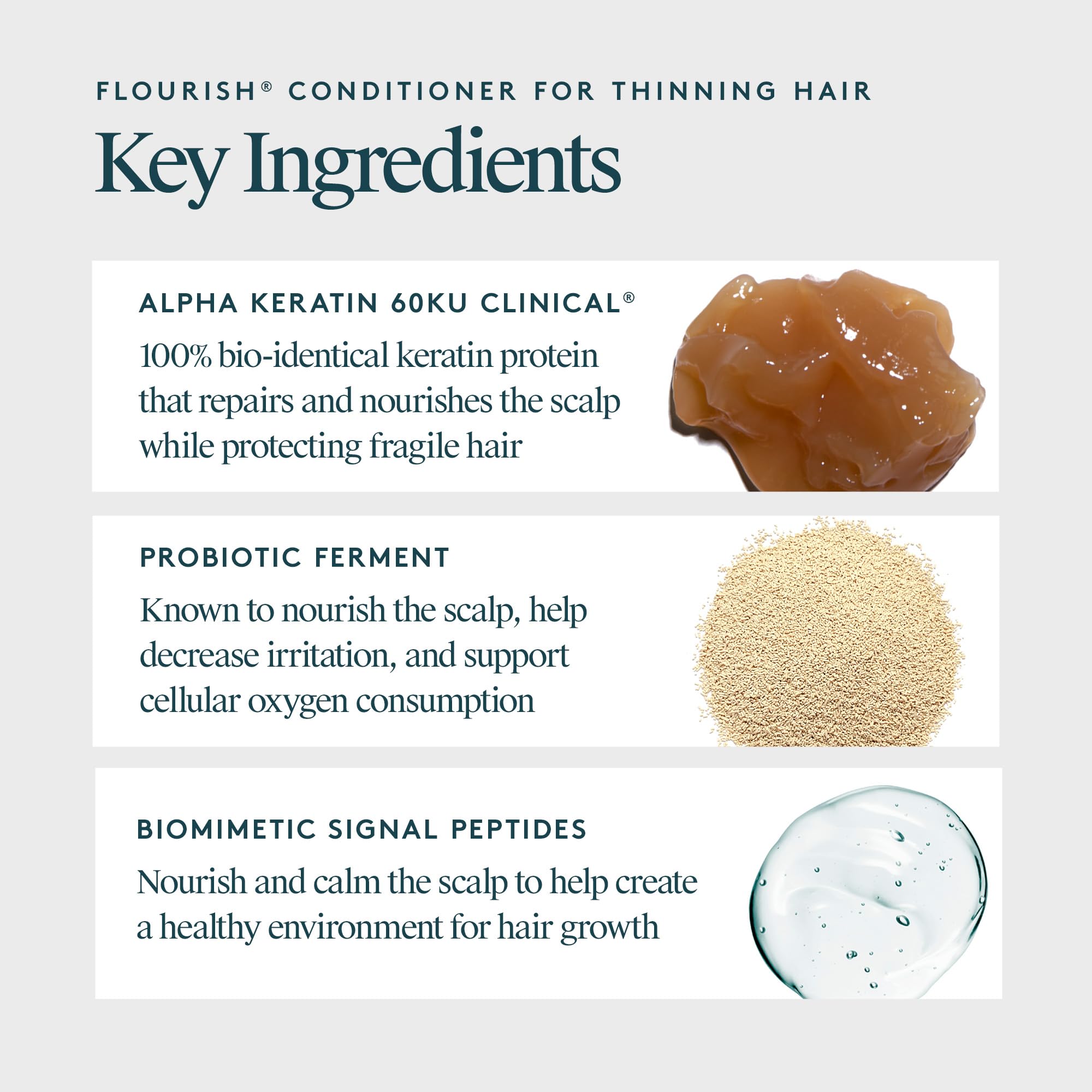 VIRTUE Flourish conditioner on fine hair before and after demonstrates lightweight nourishment