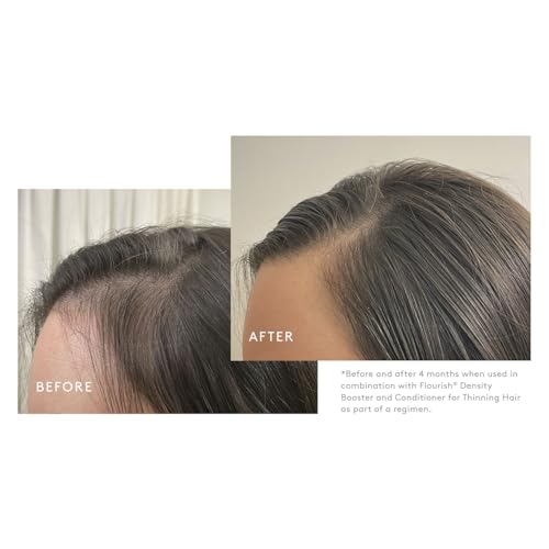 Virtue Flourish Shampoo color-safe formula preserves treated hair during cleansing