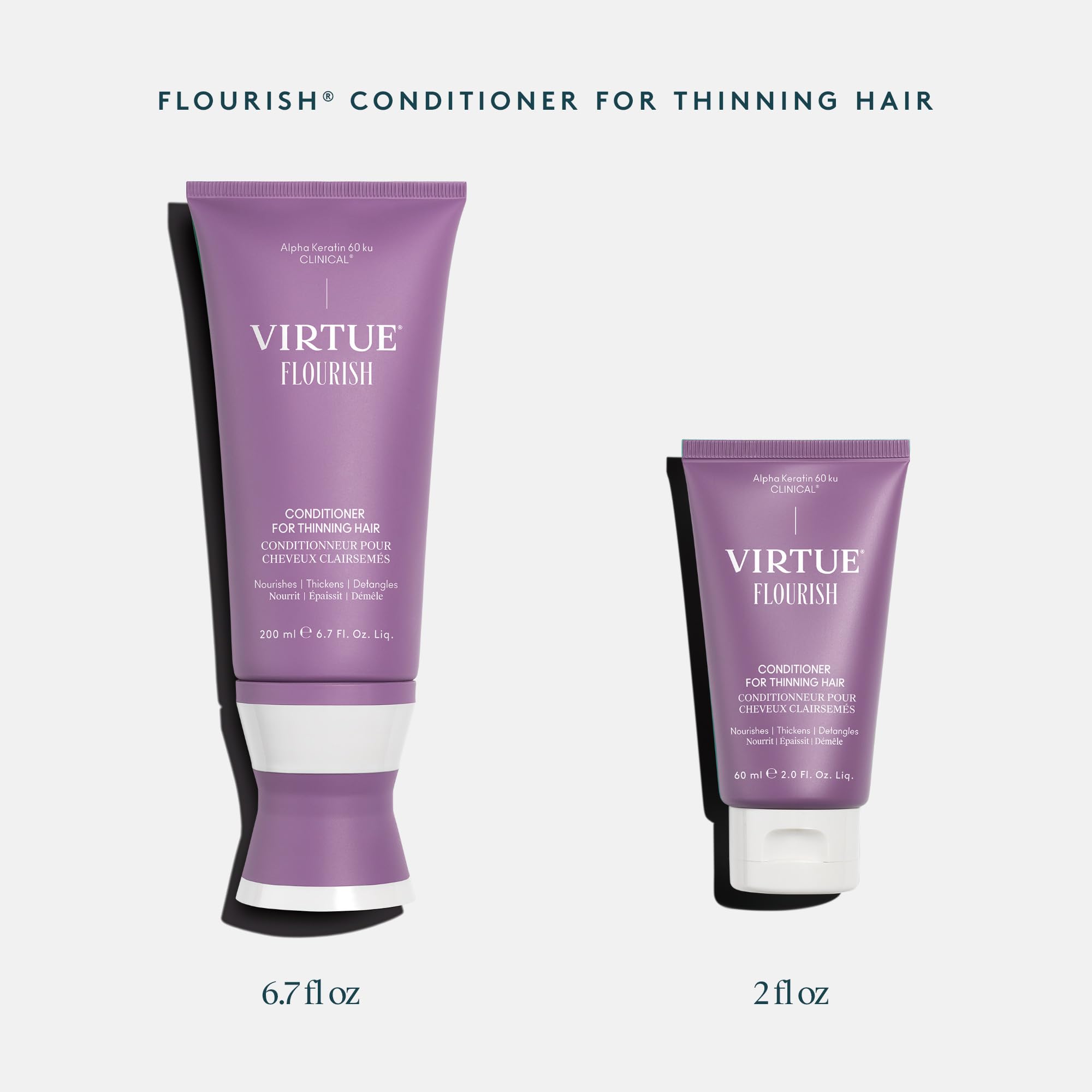 VIRTUE Flourish sulfate-free ingredients emphasizing gentle cleansing without harsh sulfates
