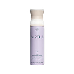 Virtue Full Volumizing Hair Mousse packaging on shelf showing volume and shine benefits.