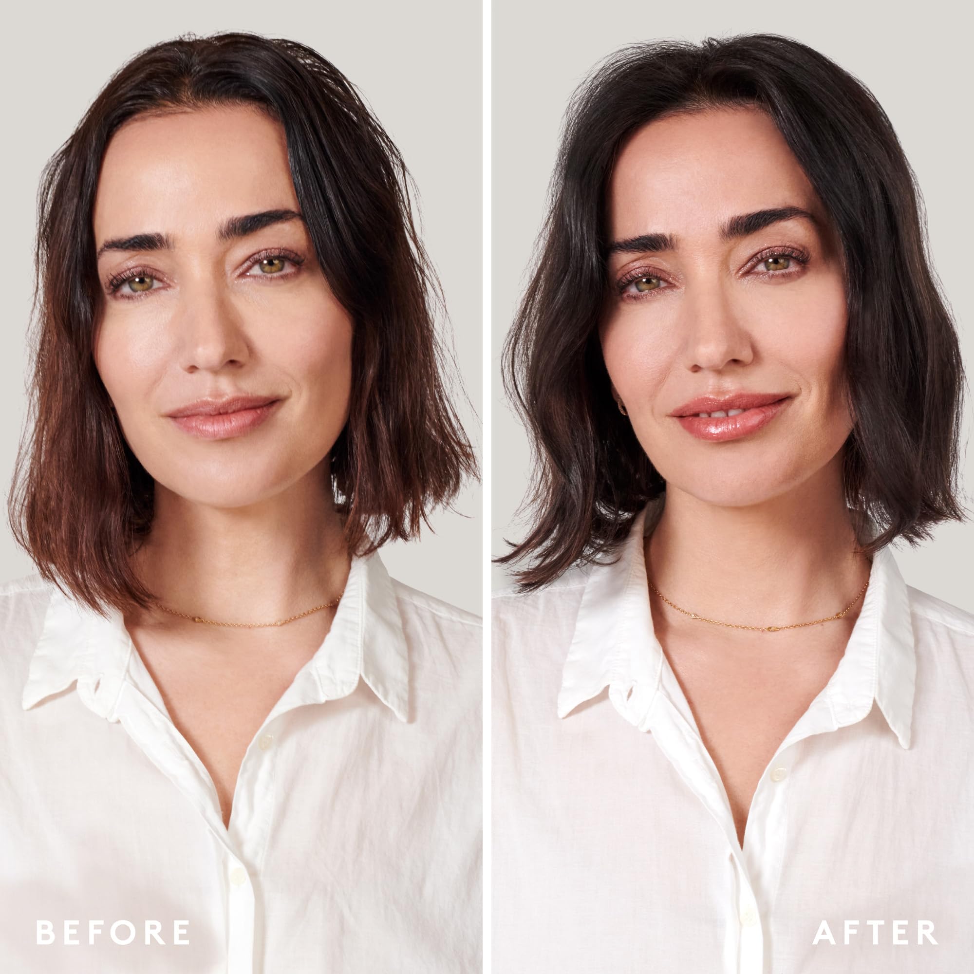 VIRTUE Purifying Leave-In Hair Conditioner Spray after-use shine on healthy hair