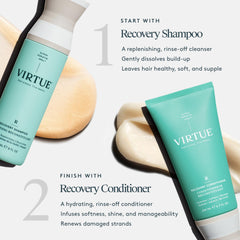 VIRTUE Recovery Shampoo Baobab Seed Oil ingredient image suggests nourishing hydration.