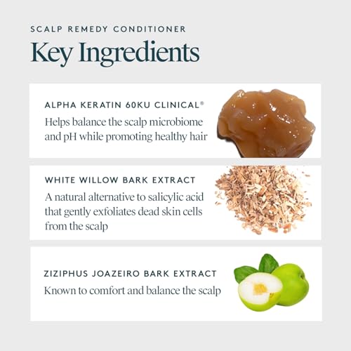 VIRTUE Scalp Remedy conditioner application on wet hair enables easy detangling and hydration