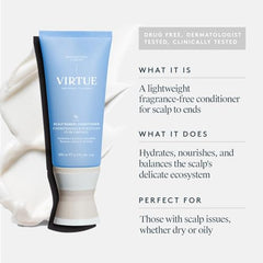 VIRTUE Scalp Remedy Conditioner bottle back detailing safe for sensitive scalps