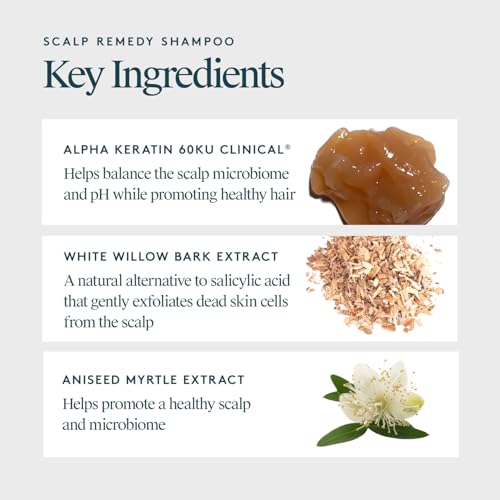 VIRTUE Scalp Remedy Shampoo palm-application demonstrates easy wetting and massage