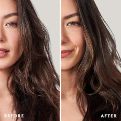 VIRTUE Smooth Shampoo fragrance close-up highlights herbal-citrus scent for refreshing wash