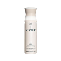 VIRTUE Texturizing Spray bottle shows lightweight texture and flexible hold