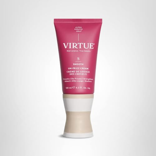 Virtue Un-Frizz after-dry shine on straight to wavy hair.