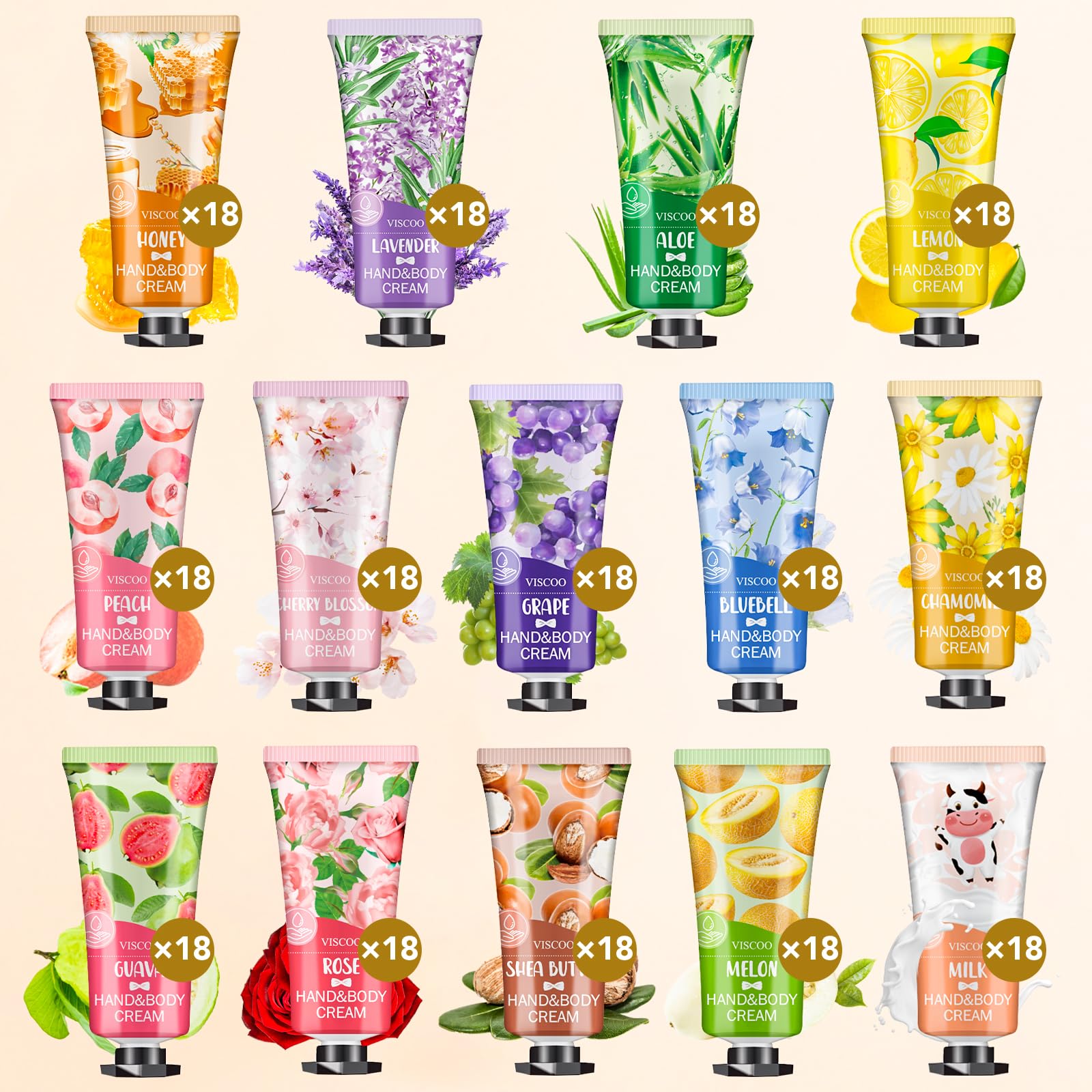 VISCOO Honey Hand Cream — soothing, conditioning care for dehydrated hands.