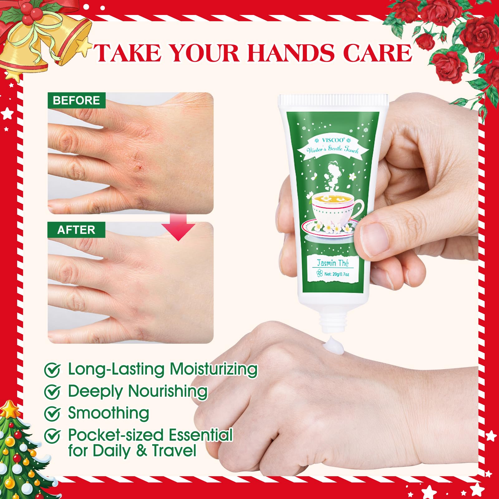 VISCOO Santa-design hand cream adds holiday cheer and on-hand moisture