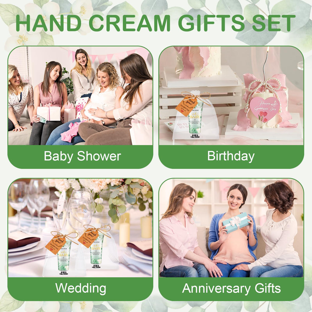 VISCOO Oh Baby travel size hand cream set ideal for events.
