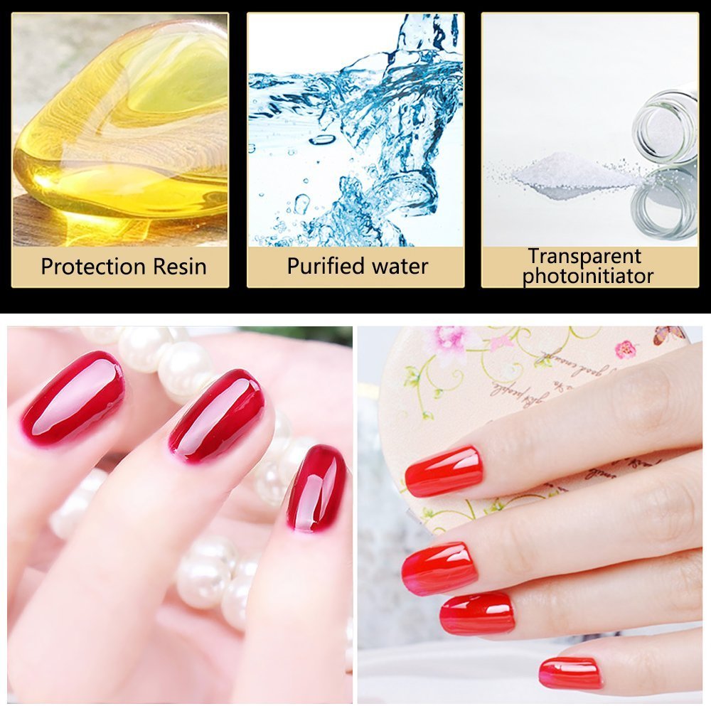 Vishine top coat brush close-up applying glossy durable finish