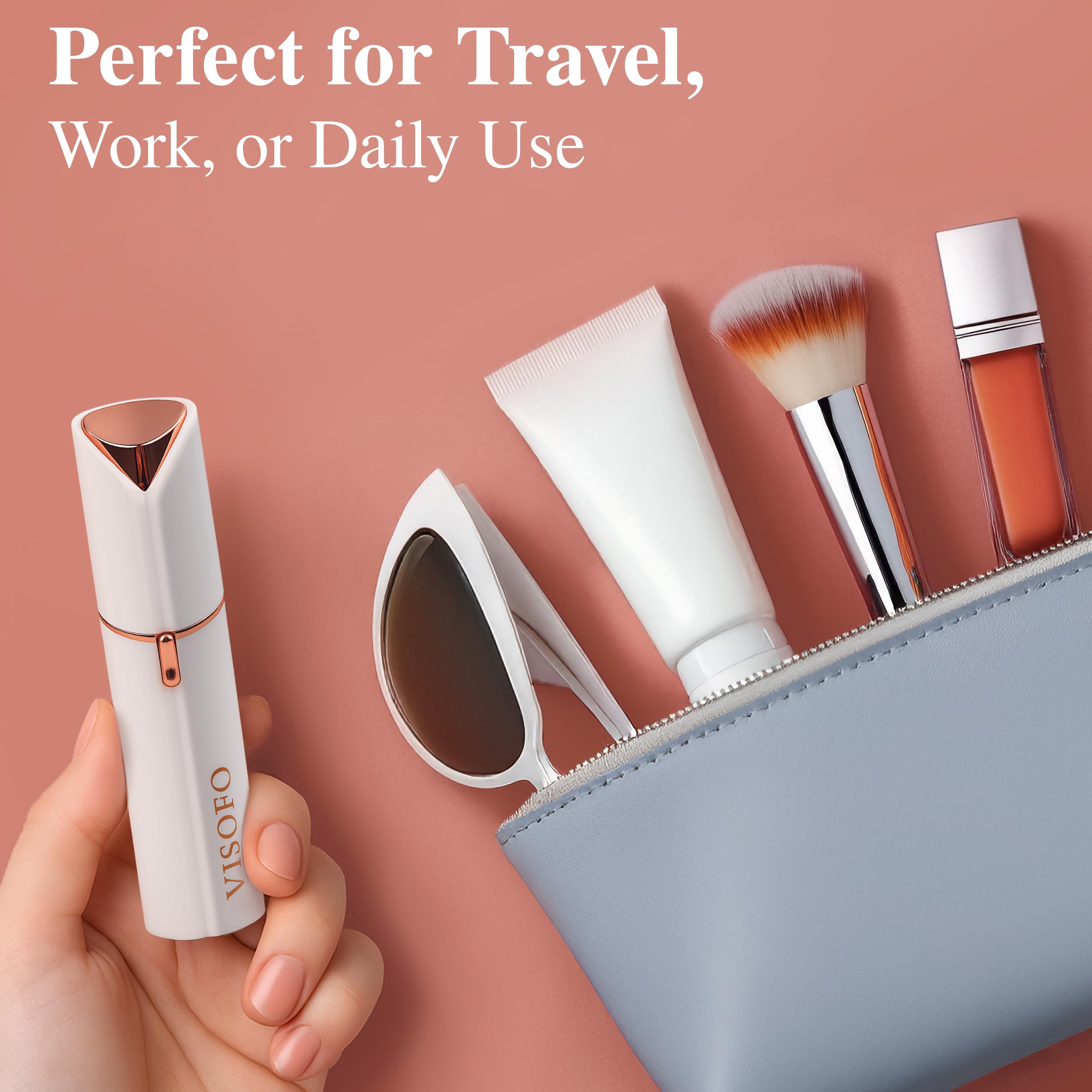 VISOFO compact travel size fits in a bag for on-the-go use
