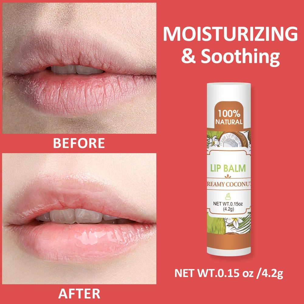 VISRIE lip balm on dry lips in use, illustrating instant hydration.