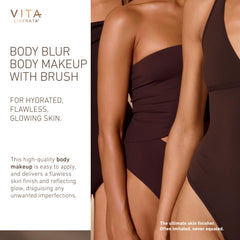 Vita Liberata Body Blur swatches on skin reveal natural glow and even coverage