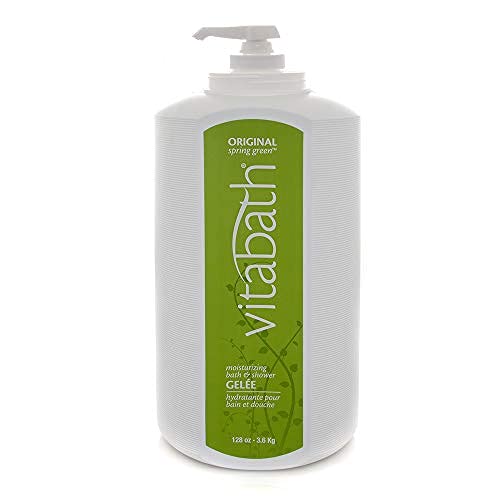Vitabath Original Spring Green bubbles fill tub for an indulgent soak.