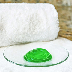 Vitabath Original Spring Green foam bath scene evokes spa-like soak at home.