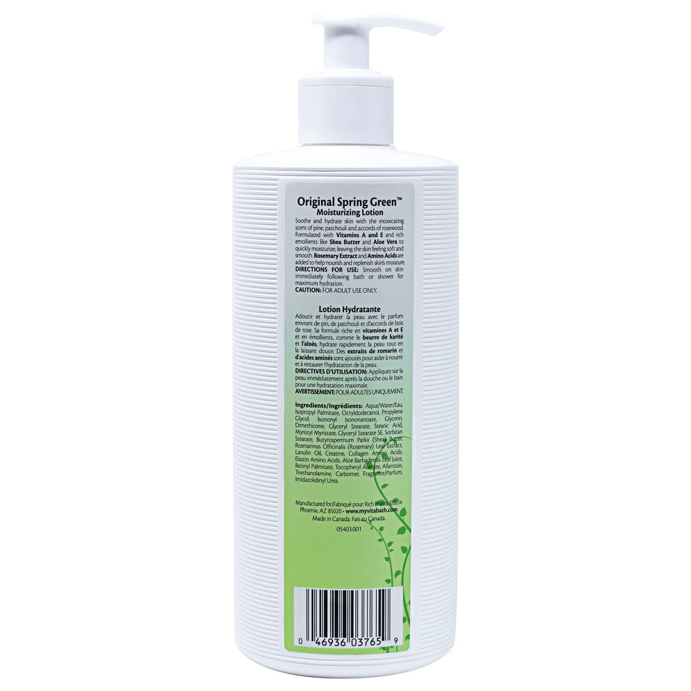 Vitabath Original Spring Green 60-year heritage signals trusted bath and body care.