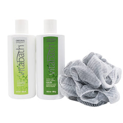 Vitabath Original Spring Green lotion bottle providing non-greasy hydration for dry skin