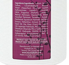Vitabath Plus Dry Skin foaming gelee bath captures rich lather for spa-like soak.