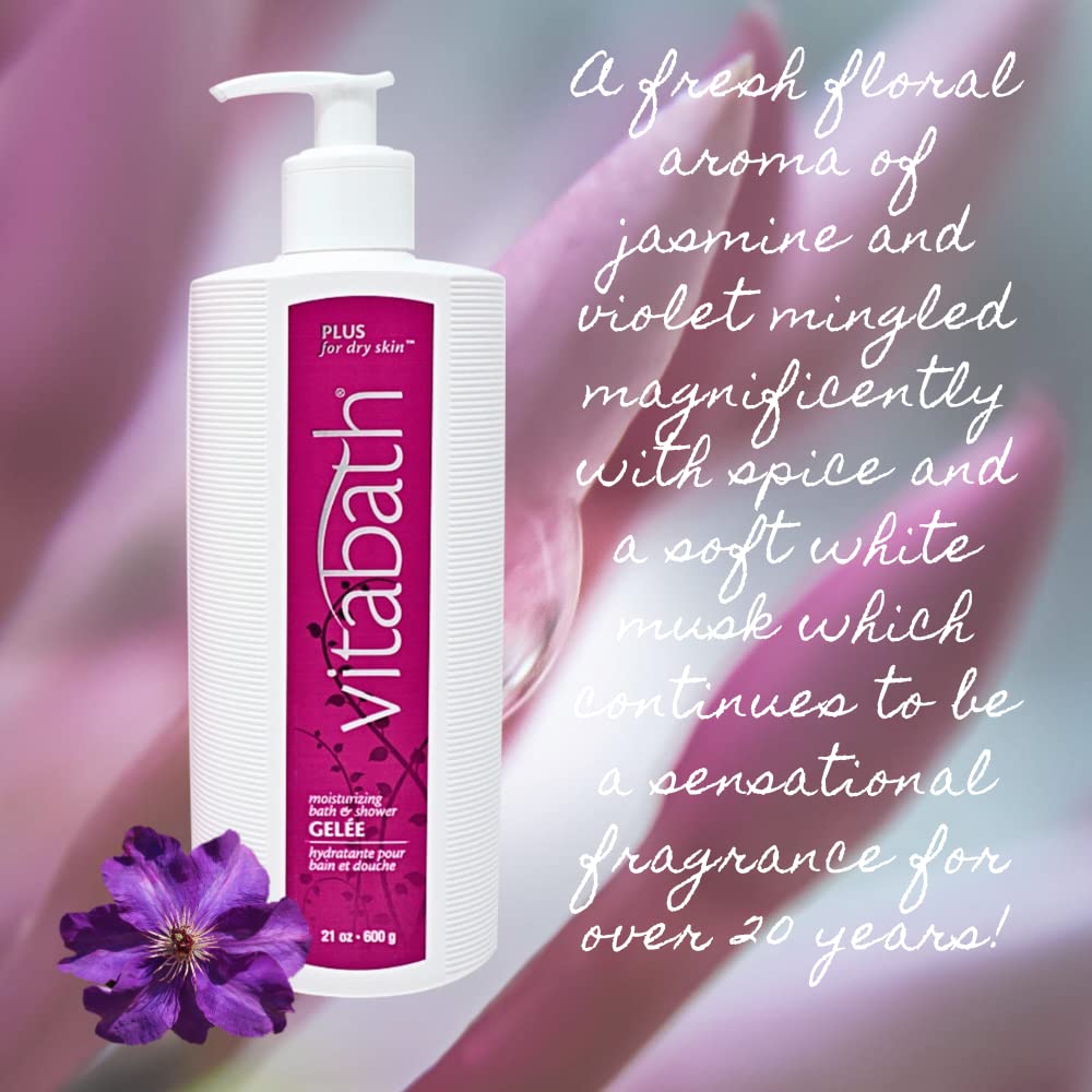Vitabath Plus free-from list signals gentle, skin-friendly cleansing.