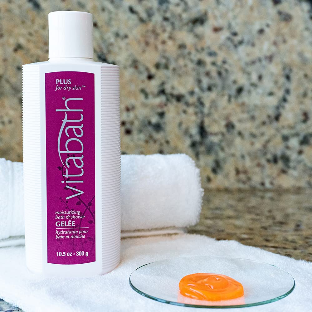 Vitabath Plus vitamin A, E, C and provitamin B5 indicate skin-friendly nutrients.