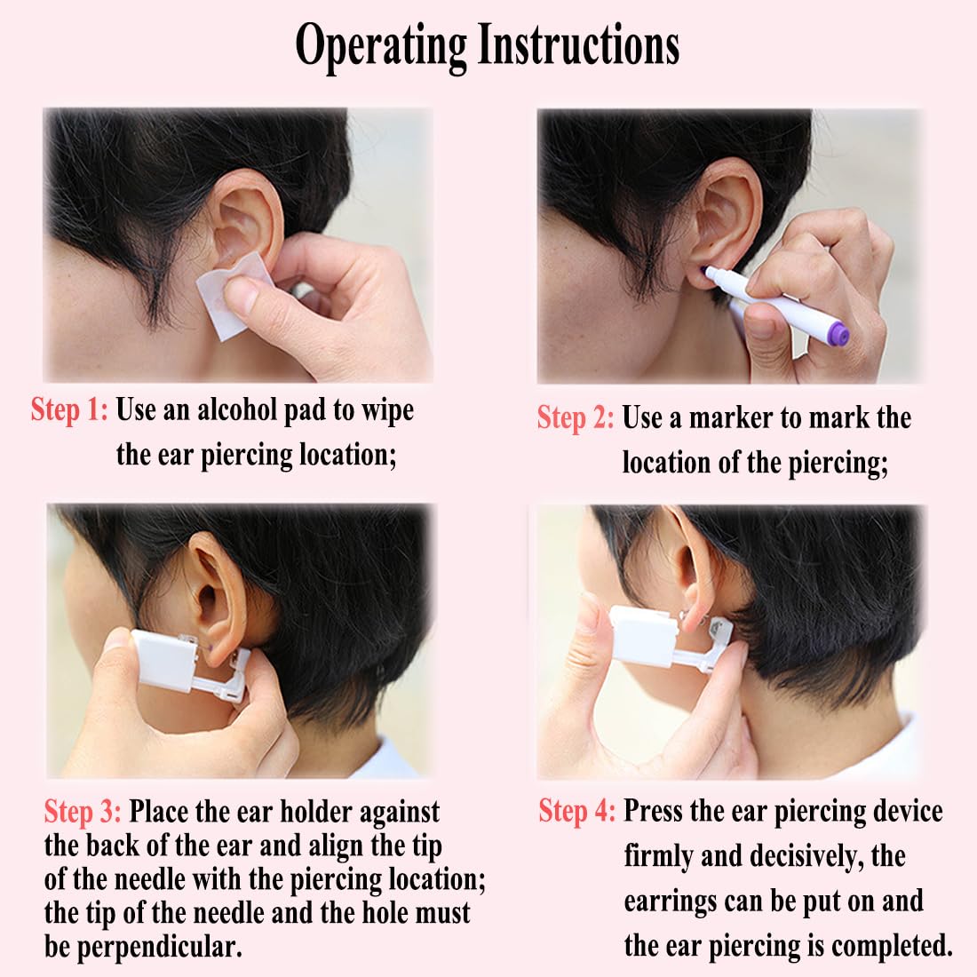 VitaCool marker pen for precise placement before piercing.