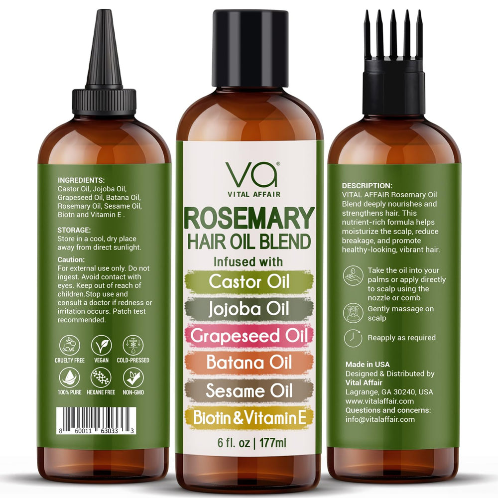 VITAL AFFAIR batana oil jar closeup showing premium scalp care blend.