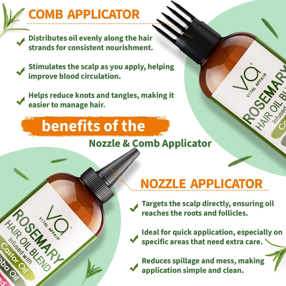 VITAL AFFAIR biotin vitamin E label emphasizes strengthening hair care blend.