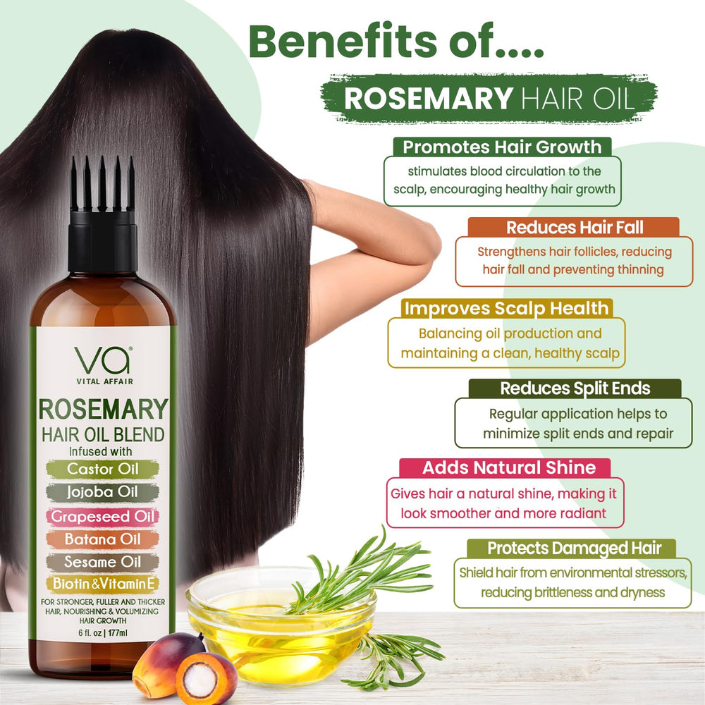 VITAL AFFAIR scalp massage oil image showcases soothing, non-greasy daily treatment.