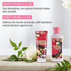Vital Luxury Cotton Candy body cream 3oz jar delivers lasting softness.