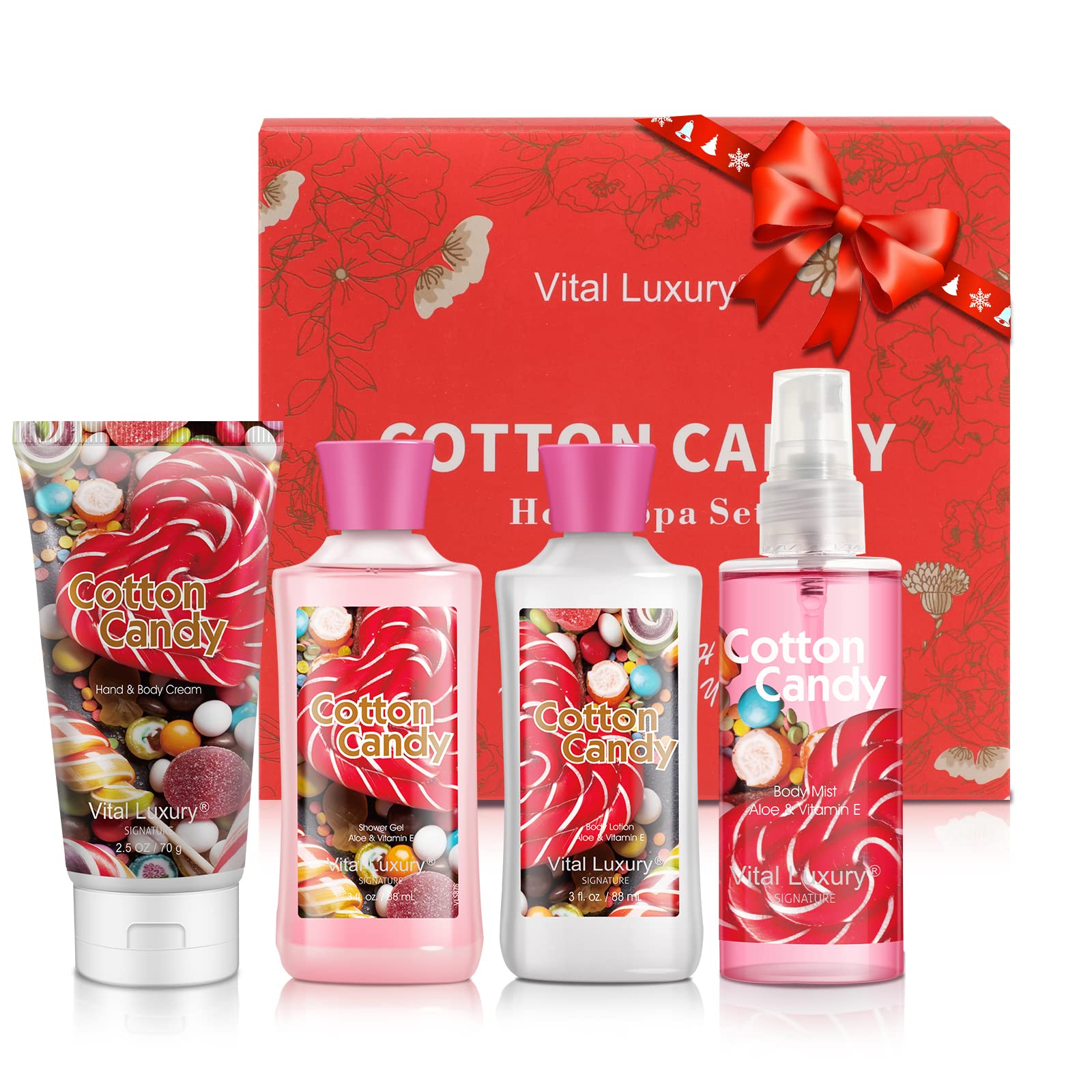 Vital Luxury Cotton Candy body lotion 3oz bottle for daily hydration.