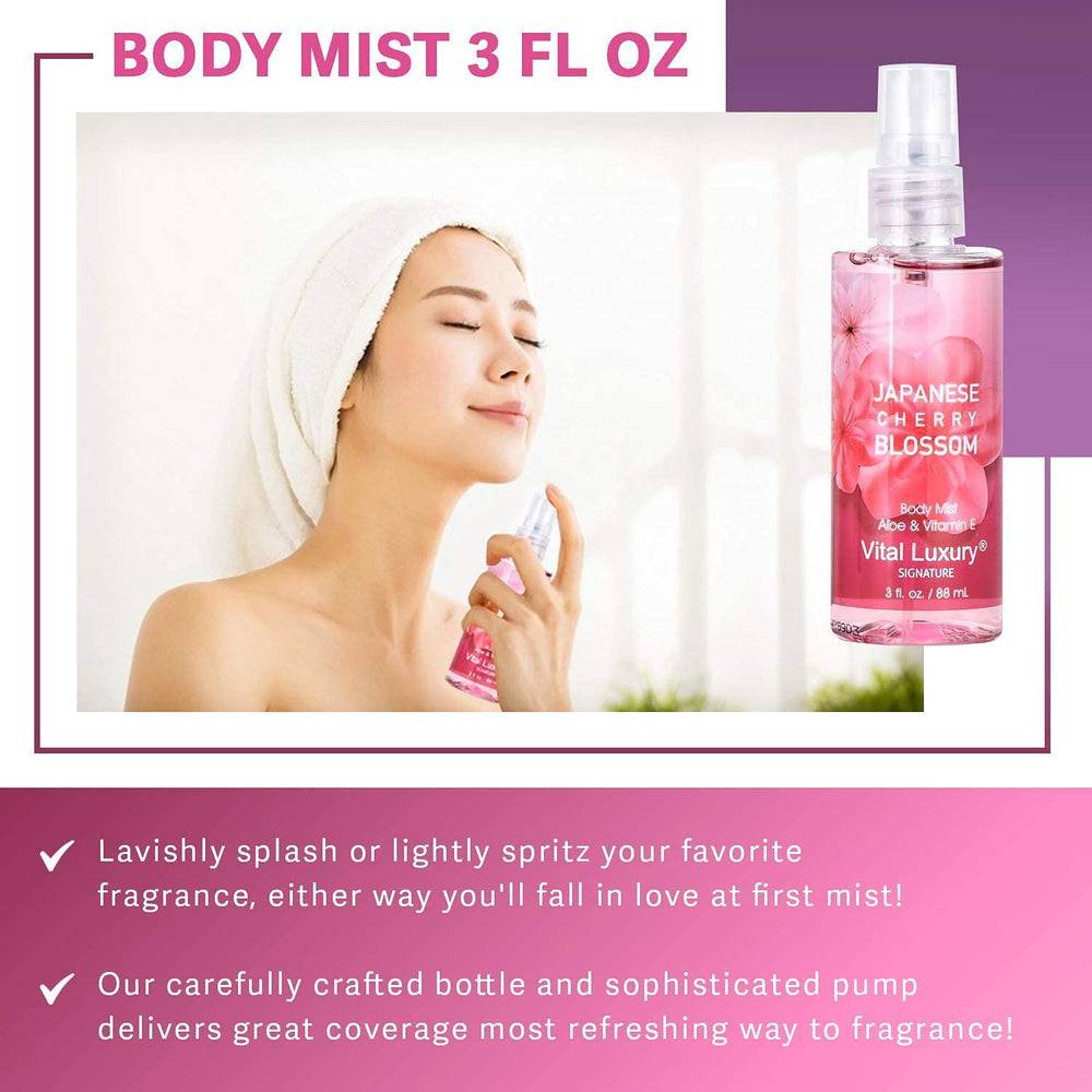 Vital Luxury Japanese Cherry Blossom scent bottle captures delicate floral experience