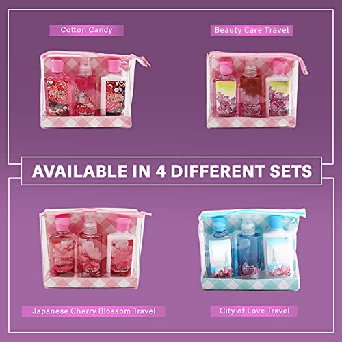 Vital Luxury pea flower travel set packaging detail highlights premium presentation.