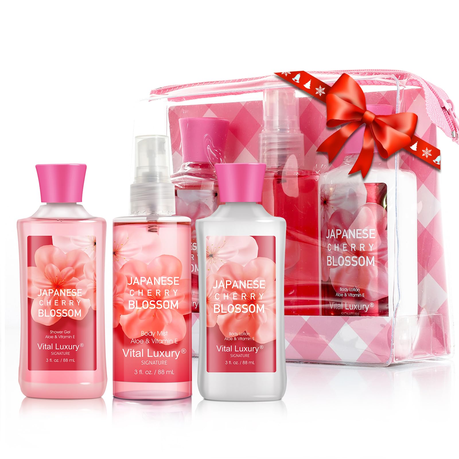 Vital Luxury travel set body lotion nourishes skin with fast absorbing moisture