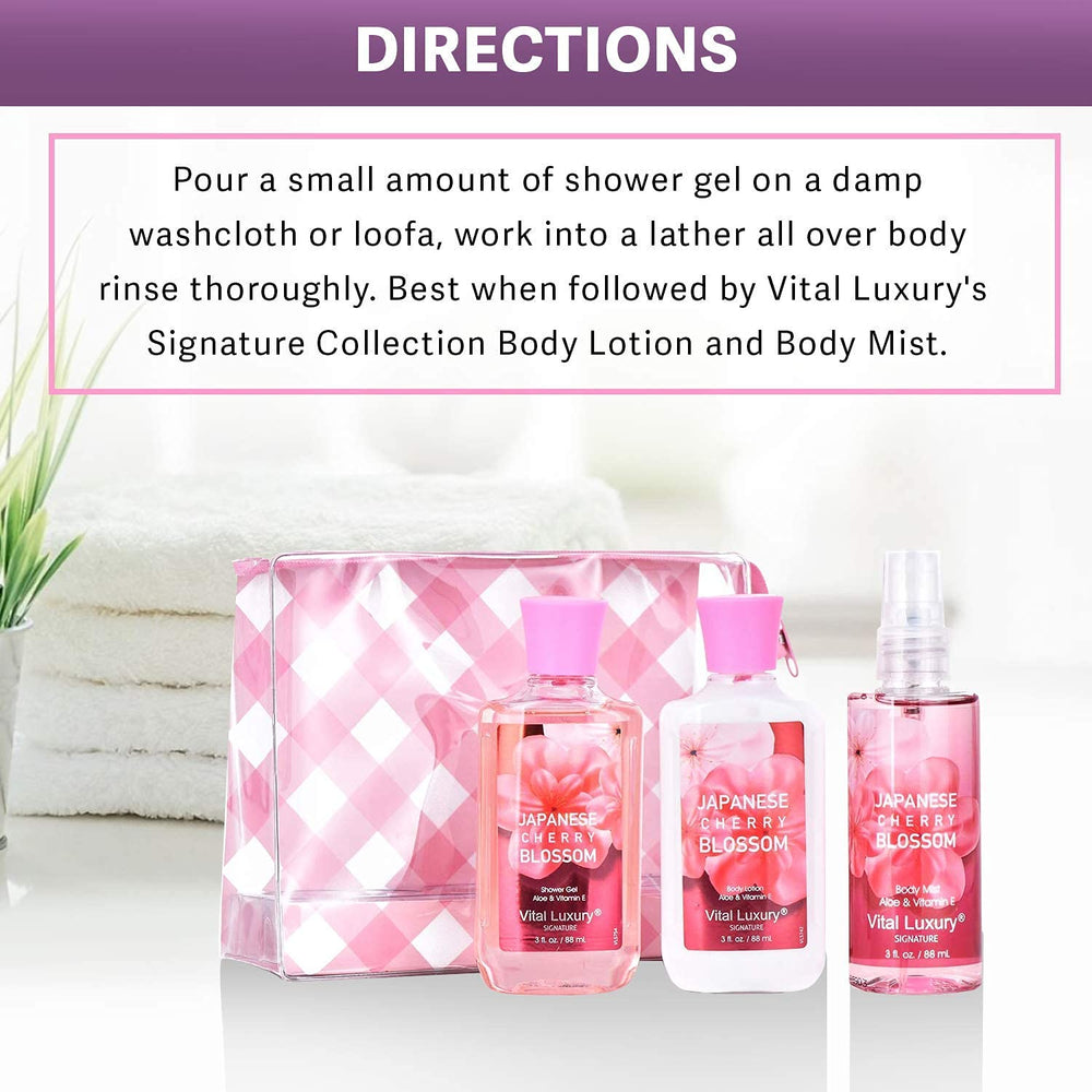 Vital Luxury travel set mini bottle collection ready for on the go routines