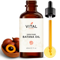 Vital Strands Batana Oil bottle 60ml for daily hair growth nourishment.