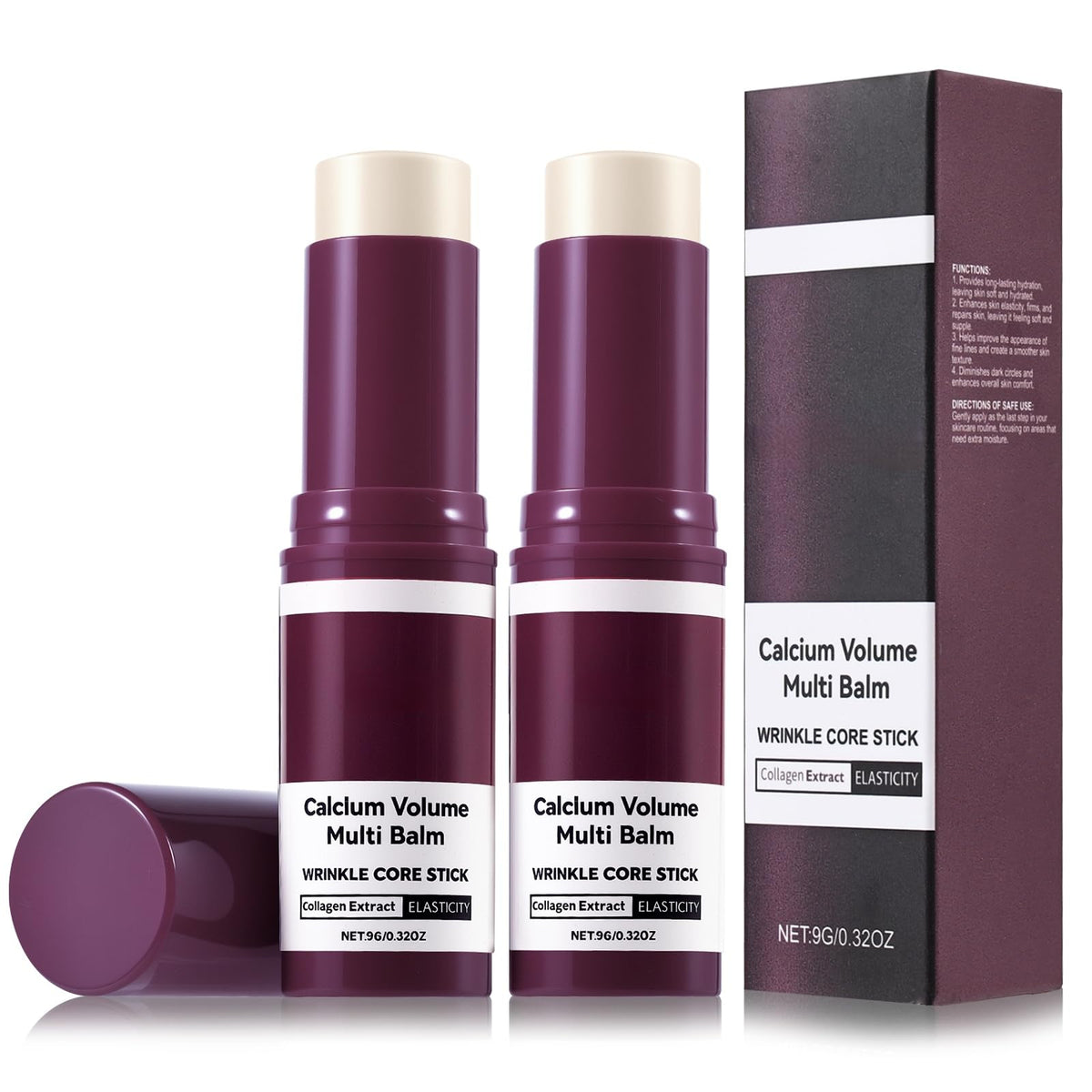VITALIQ Calcium Balm stick application shows mess-free, portable hydration on the go.