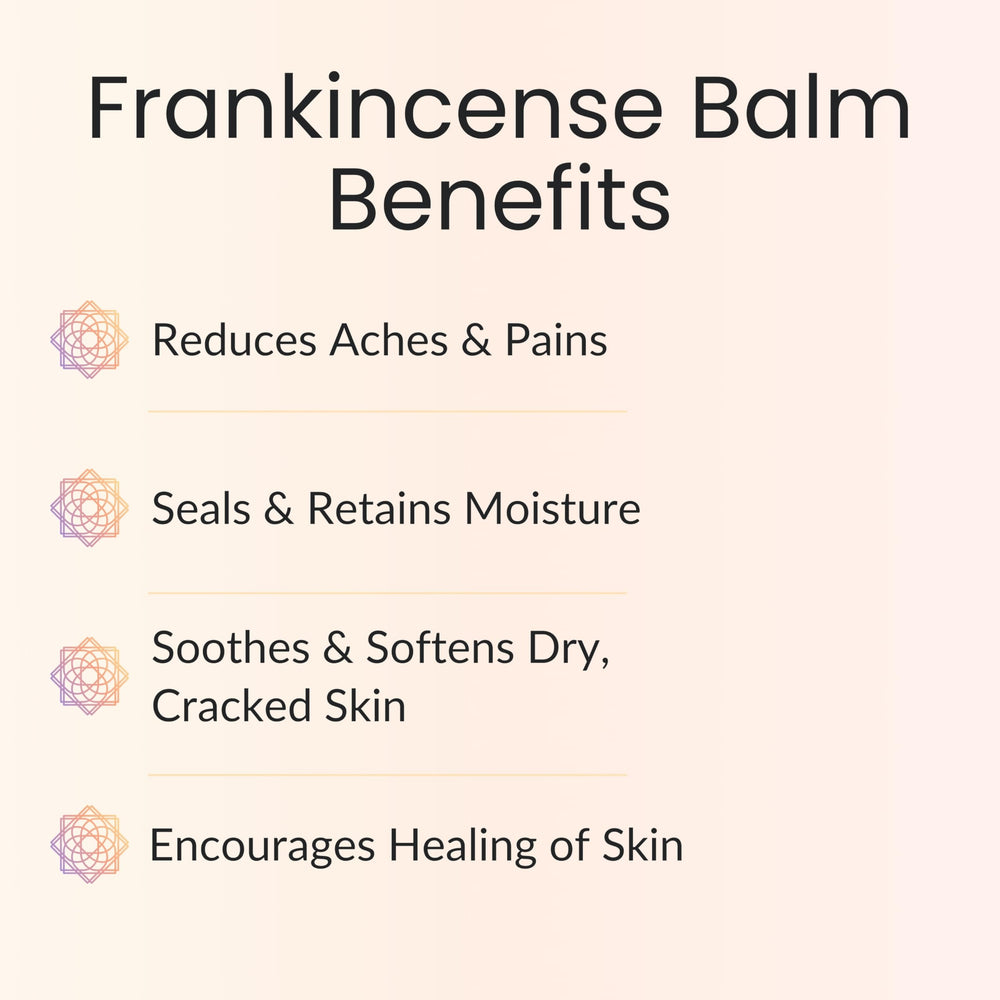 Vitality Frankincense Balm 6oz jar on display with soft lighting for daily moisturization.