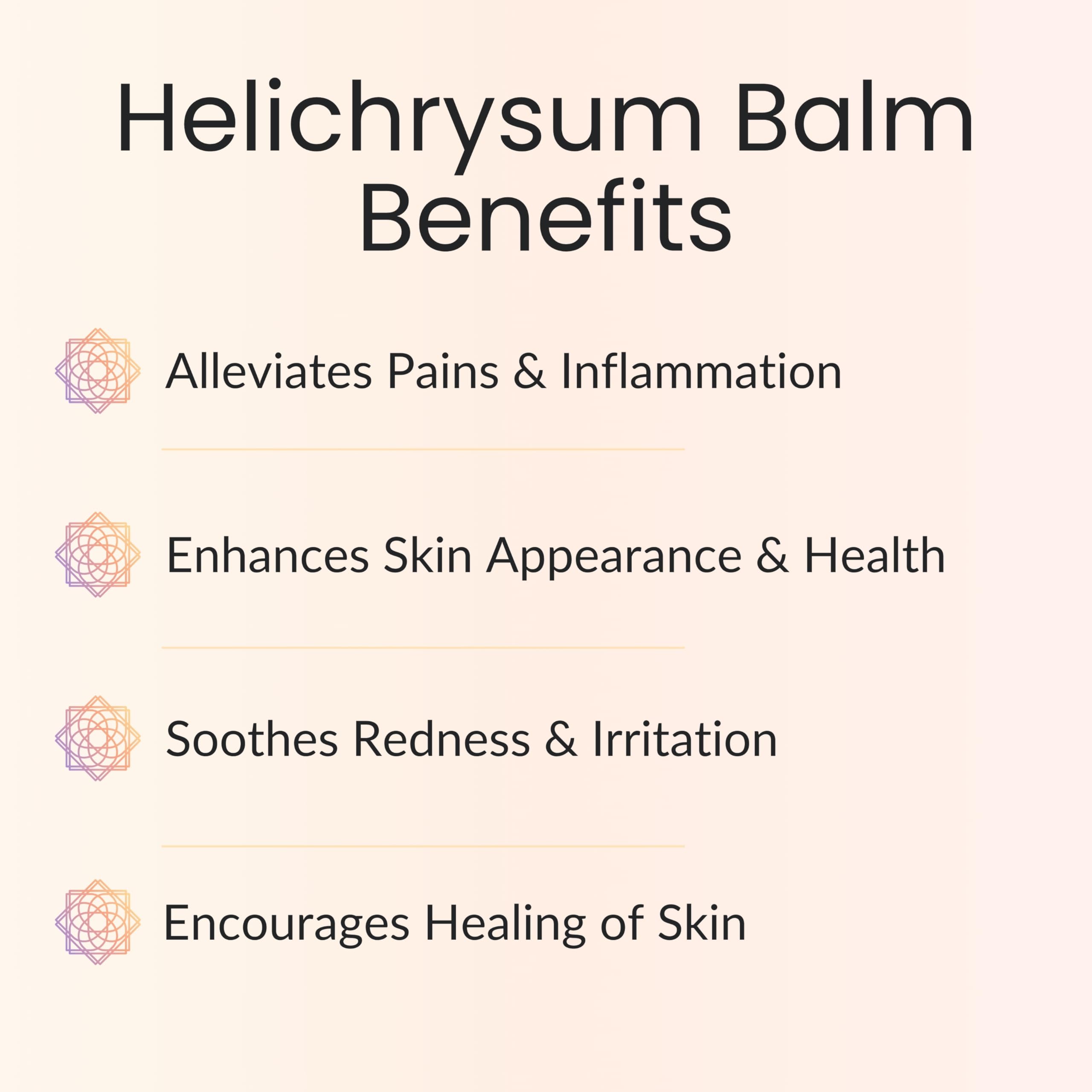 Vitality Helichrysum Balm ingredients closeup highlights beeswax and oils for nourished-looking skin